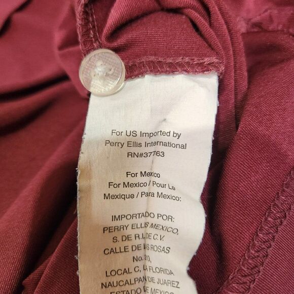 Callaway Mens Golf Shirt Extra Large Polo Short Sleeve Maroon Mountain Star - Picture 10 of 10